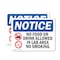 Signmission No Food Or Drink Allowed In Sign With Symbol, 14 in W x Rectangle, Vinyl Decal OS-2PACK-NS-D-1014-L-14572 - alternate 1